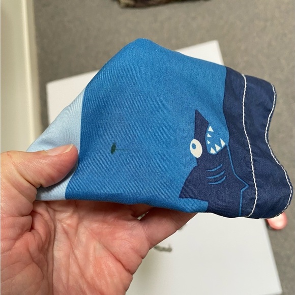 GAP Kids Baby Shark Print Lined Swim Shorts - Yellow and Blue 3T - Picture 3 of 5